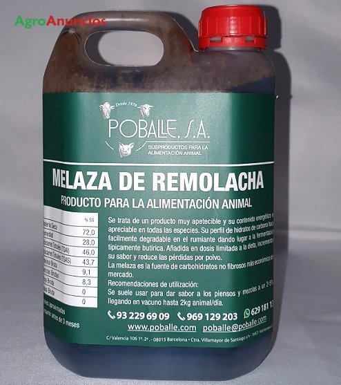 Garrafa de melaza 28kg caña/ remolacha available for 35 EUR - Agriaffaires  - USA
